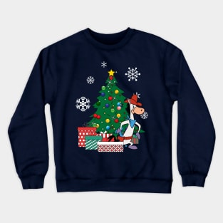 Quick Draw McGraw Around The Christmas Tree Crewneck Sweatshirt